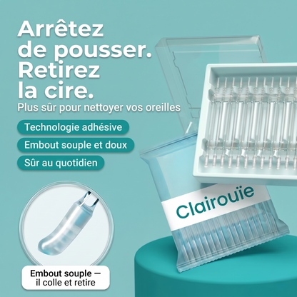 Nettoyant d’oreilles adhésif réutilisable